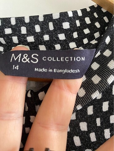 m Beden siyah Renk M&S Kadın Elbise
