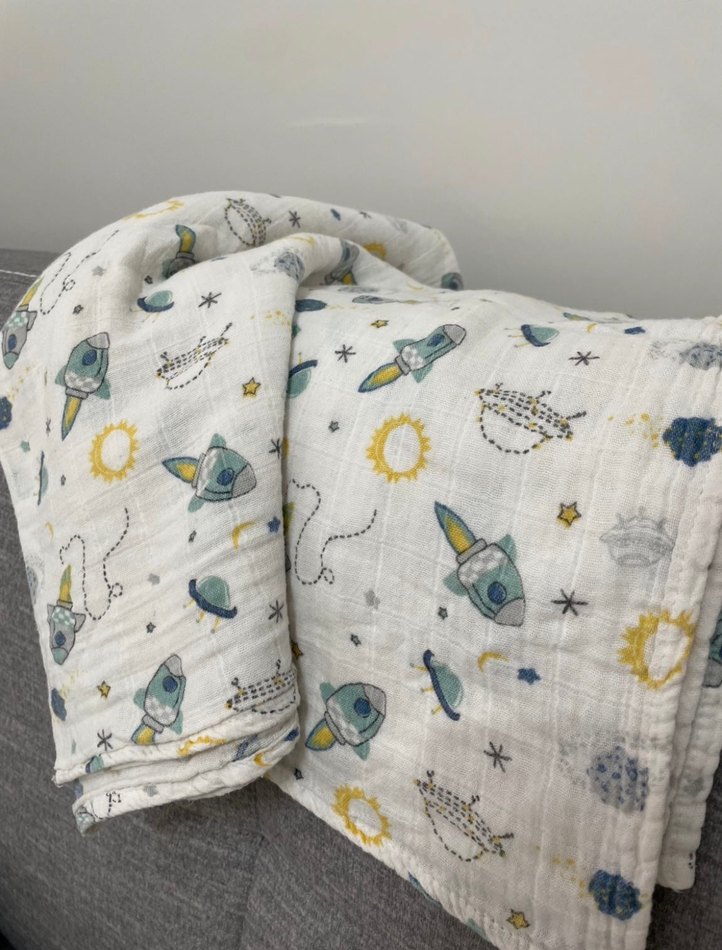 Uzay Temalı Çocuk Battaniyesi - Görsel 3