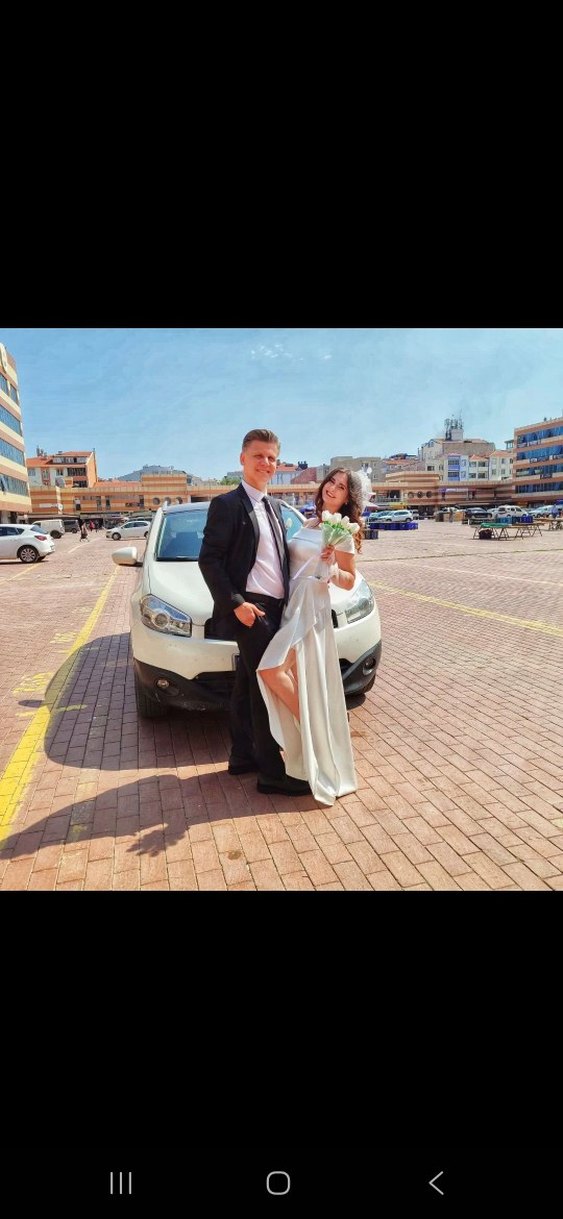 Modern Klasik Beyaz A Kesim mikah elbisesi - Görsel 5