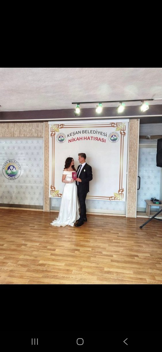 Modern Klasik Beyaz A Kesim mikah elbisesi - Görsel 4