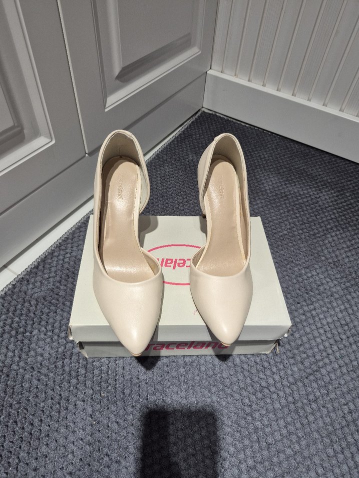 Bej Modern Klasik Kadın Topuklu Stiletto - Görsel 2