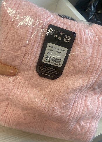 Pembe Örgü  Kazak - Görsel 2