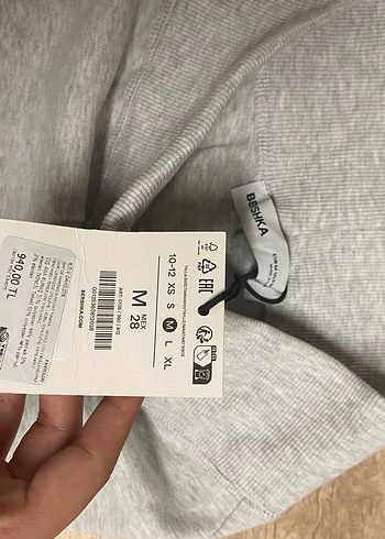 Gri Bershka İspanyol Paça Tayt - Görsel 2