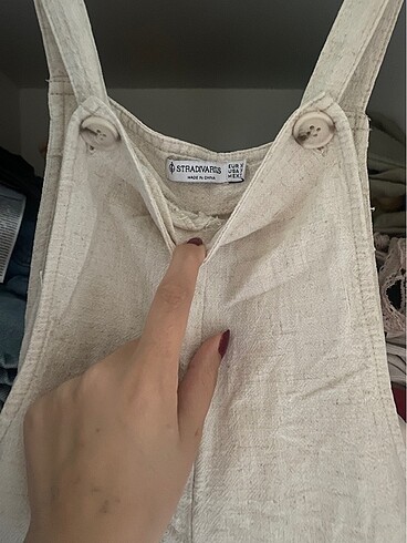 Stradivarius Stradivarius keten şort tulum