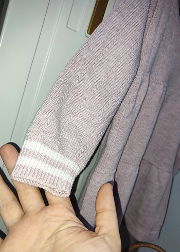 Pembe Triko Kız Çocuk Elbise - Görsel 2