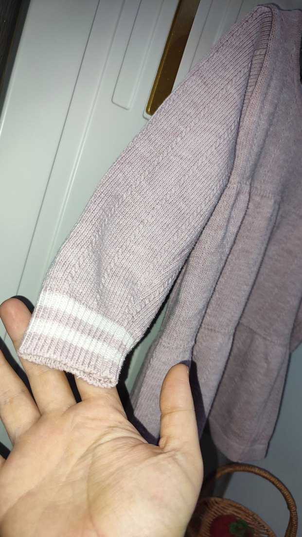 Pembe Triko Kız Çocuk Elbise - Görsel 2