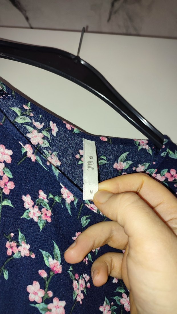 Çiçek Desenli Uzun Kollu Kadın Bluz - Görsel 3