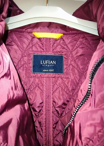 Bordo Düğmeli Erkek Mont - Görsel 5