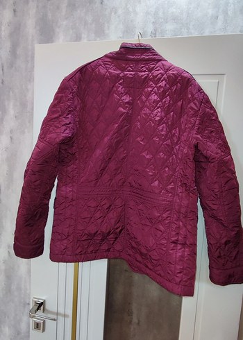 Bordo Düğmeli Erkek Mont - Görsel 8