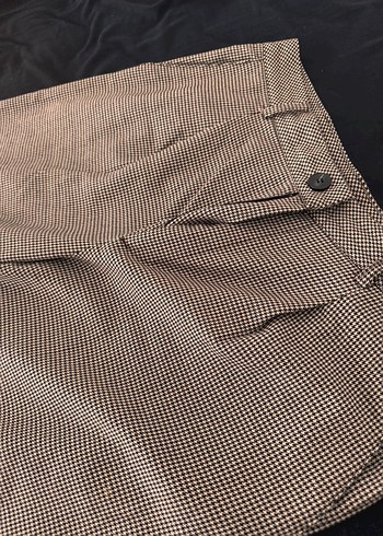 Kahverengi Keten Pantolon - Görsel 4