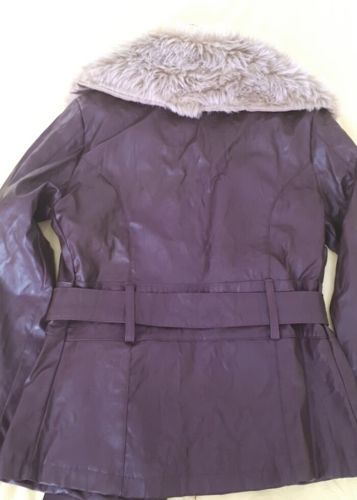 Deri mont kürklü  - Görsel 2