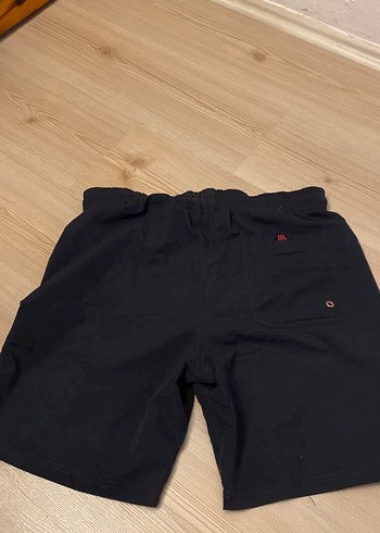 Erkek Siyah Mini Kemerli Şort - Görsel 2