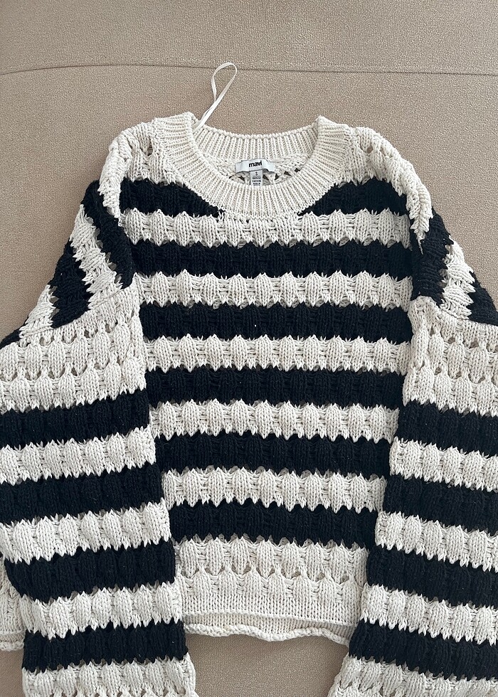 Mavi kadın kazak - Görsel 3