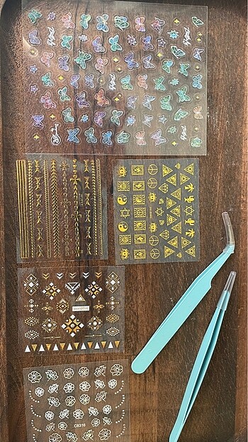 Beden Renk 1 Set 7 parçalı Tırnak Süsleme Seti