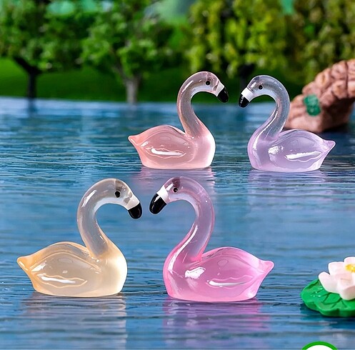 Karanlıkta Parlayan Reçine Flamingo