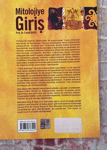 Beden Mitolojiye Giriş - Prof. Dr. Fuzuli Bayat