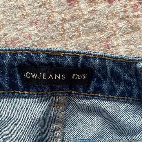 38 Beden mavi Renk Mom jean