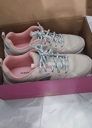 38,5 Beden ten rengi Renk Orijinal skechers spor ayakkabı Hilcrest pure escapade bej