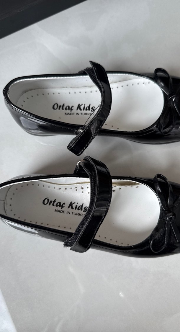 Kız Çocuk Siyah Rugan Babet - Görsel 3