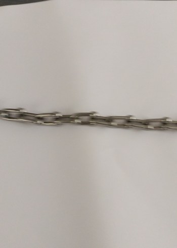 Gri Zincir Detaylı Minimalist Kadın Bileklik - Görsel 3