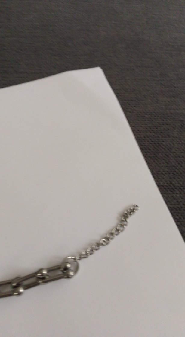 Gri Zincir Detaylı Minimalist Kadın Bileklik - Görsel 5