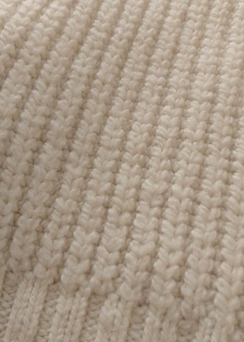 Bej Boğazlı Kadın Triko Kazak - Görsel 7