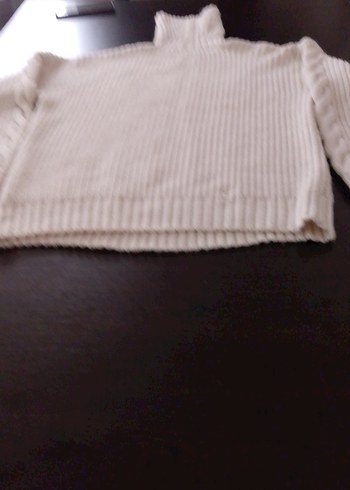 Bej Boğazlı Kadın Triko Kazak - Görsel 6