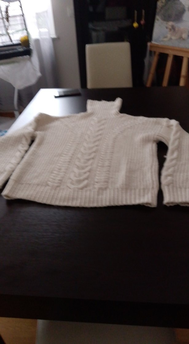 Bej Boğazlı Kadın Triko Kazak - Görsel 2