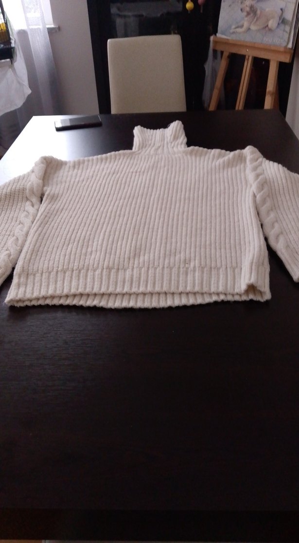 Bej Boğazlı Kadın Triko Kazak - Görsel 5