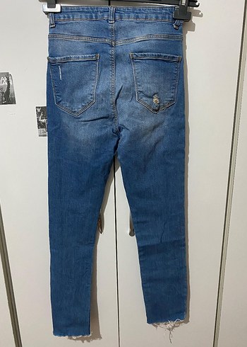 Koton Kadın Mavi Dar Kesim Kot Pantolon