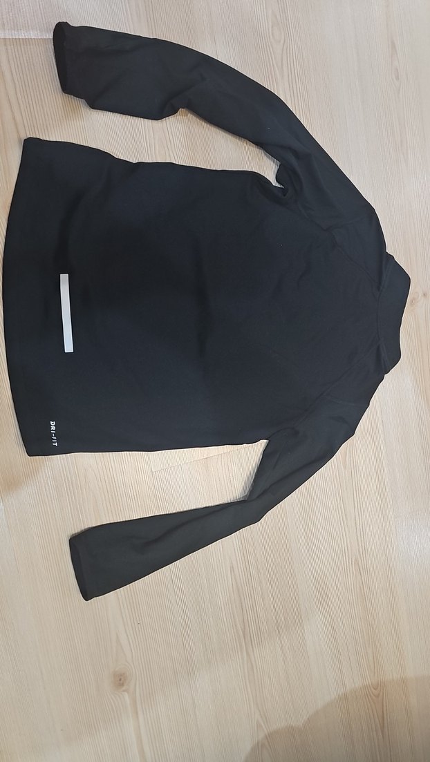 Siyah Yarım Fermuarlı Spor Sweatshirt - Görsel 5
