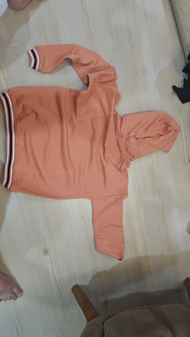 Kahverengi Kapüşonlu Erkek Sweatshirt - Görsel 4