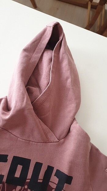 7 Yaş Beden pembe Renk Zara kapşonlu sweat