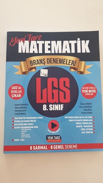 Lgs matematik deneme kitabı yeni tarz yayınları 