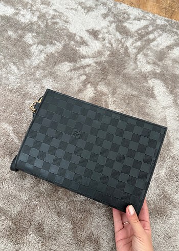 Louis Vuitton Sik Siyah Damali Uzun Cuzdan