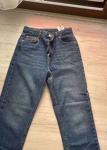 Trendyol & Milla Kadın Gri Mavi Denim Normal Kesim Jean