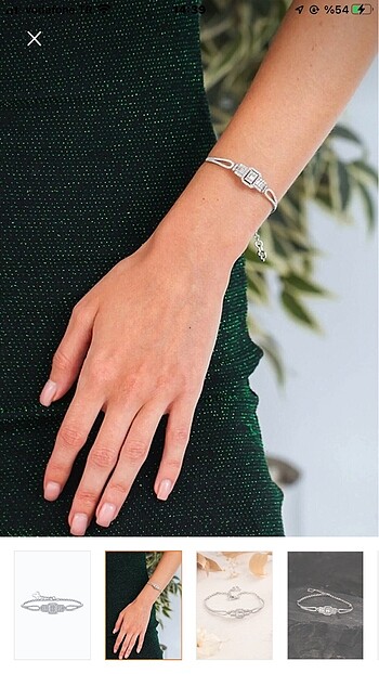 Zen Diamond Altınbaş gümüş baget bileklik