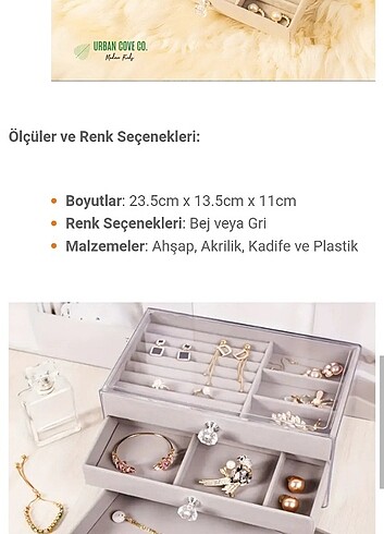 Diğer 3 katlı takı kutusu 