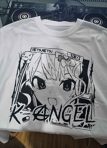 m Beden beyaz Renk K-Angel T-shirt Oversize NSO
