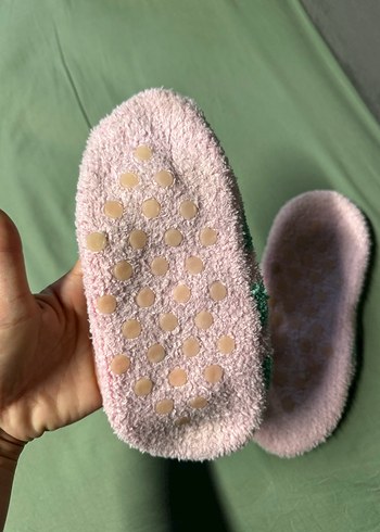 Kızlar için Renkli Örgü Sıcak Ev Terlikleri - Görsel 3