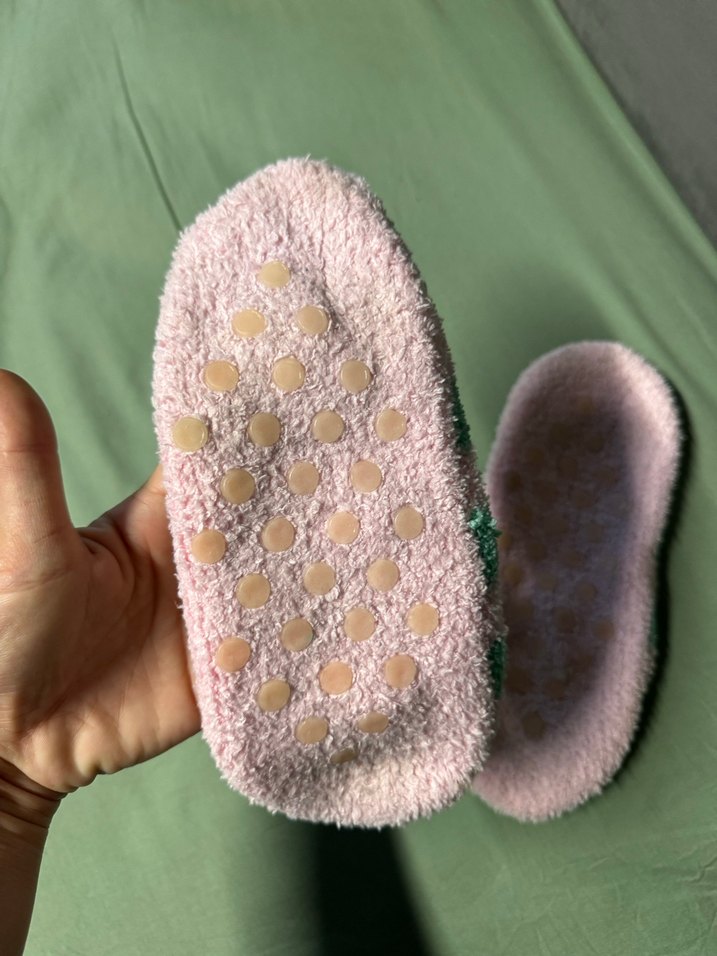 Kızlar için Renkli Örgü Sıcak Ev Terlikleri - Görsel 3