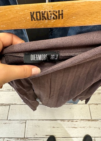 Kokosh Kadın Kahverengi Midi Piliseli Etek - Görsel 3