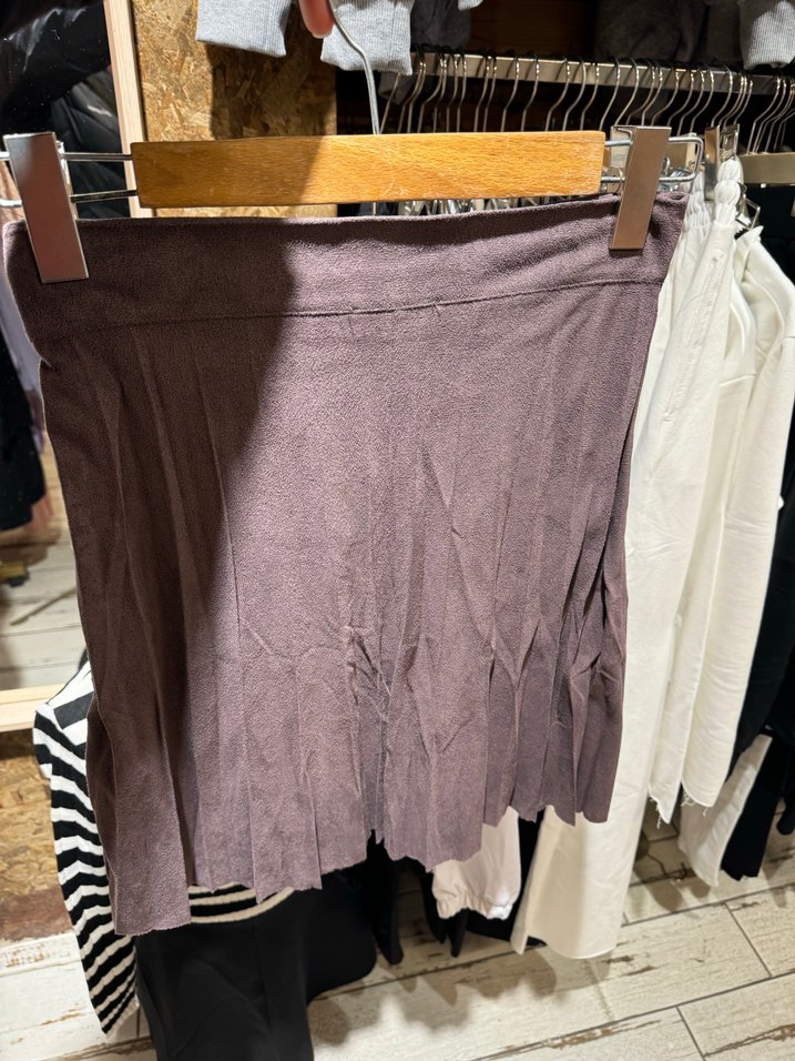 Kokosh Kadın Kahverengi Midi Piliseli Etek - Görsel 2