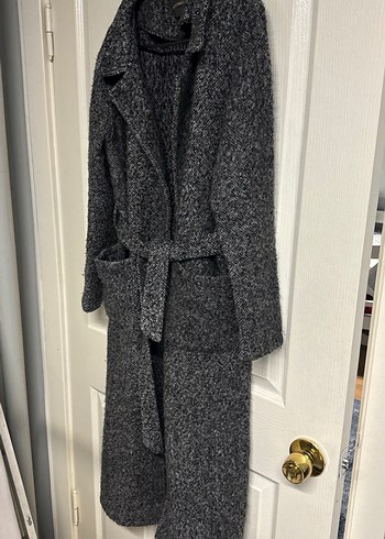 Kemerli Gri Uzun Kaban - Görsel 5