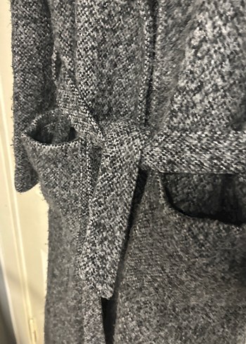 Kemerli Gri Uzun Kaban - Görsel 10