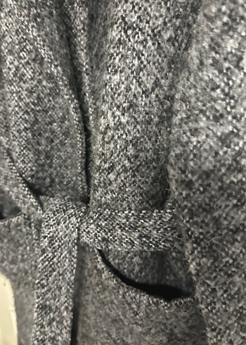 Kemerli Gri Uzun Kaban - Görsel 8