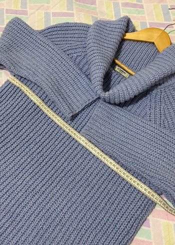 Mavi Degaje yaka Lc Waikiki Kadın Kazak - Görsel 6