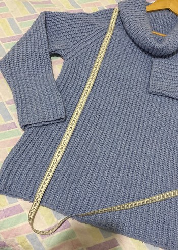 Mavi Degaje yaka Lc Waikiki Kadın Kazak - Görsel 7