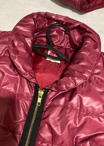 KOTON Vişneçürüğü Kadın Fermuarlı  Kapşonlu Yelek - Görsel 8