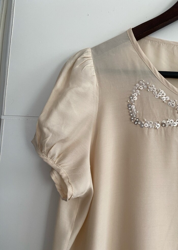 Lc Waikiki Bej Bluz - Görsel 3